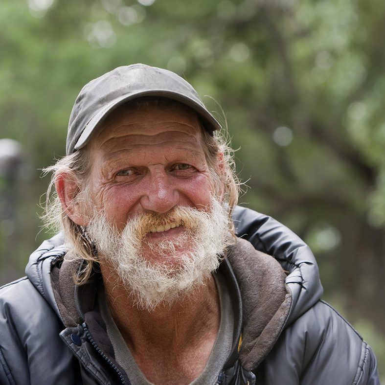 Joe no longer sleeps in a cardboard box.